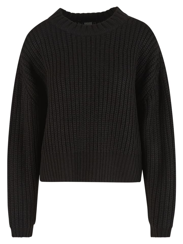Crew Neck Jumper in black
