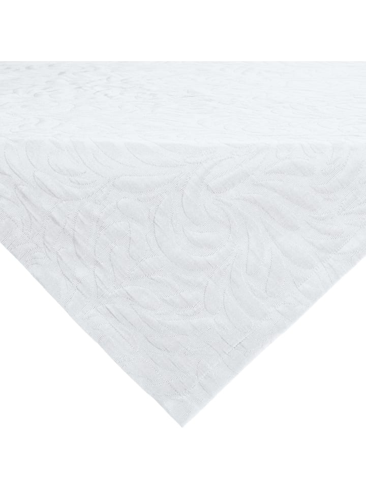 Jacquard, Baumwollmischung Mitteldecke Cadiz in weiß