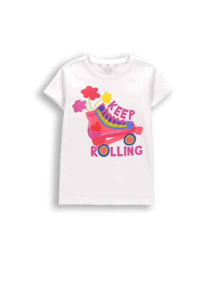 T-shirt mit kurzen Ärmeln in weiß