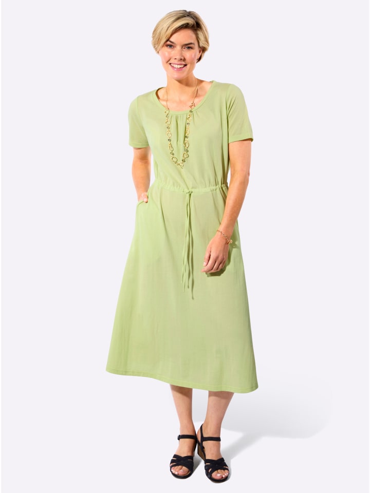 Jersey-Kleid in pistazie