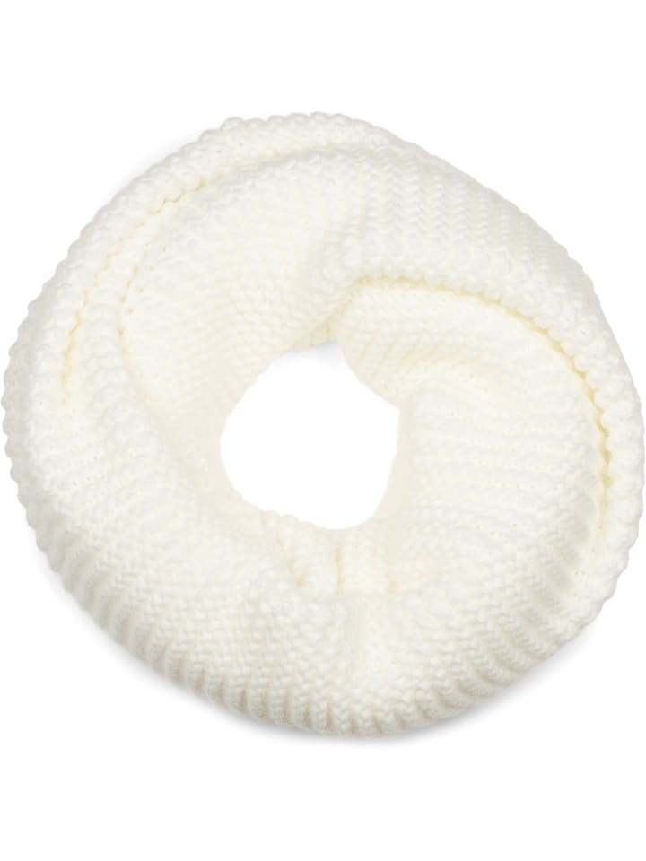 Strick Loop Schal in Creme-Beige