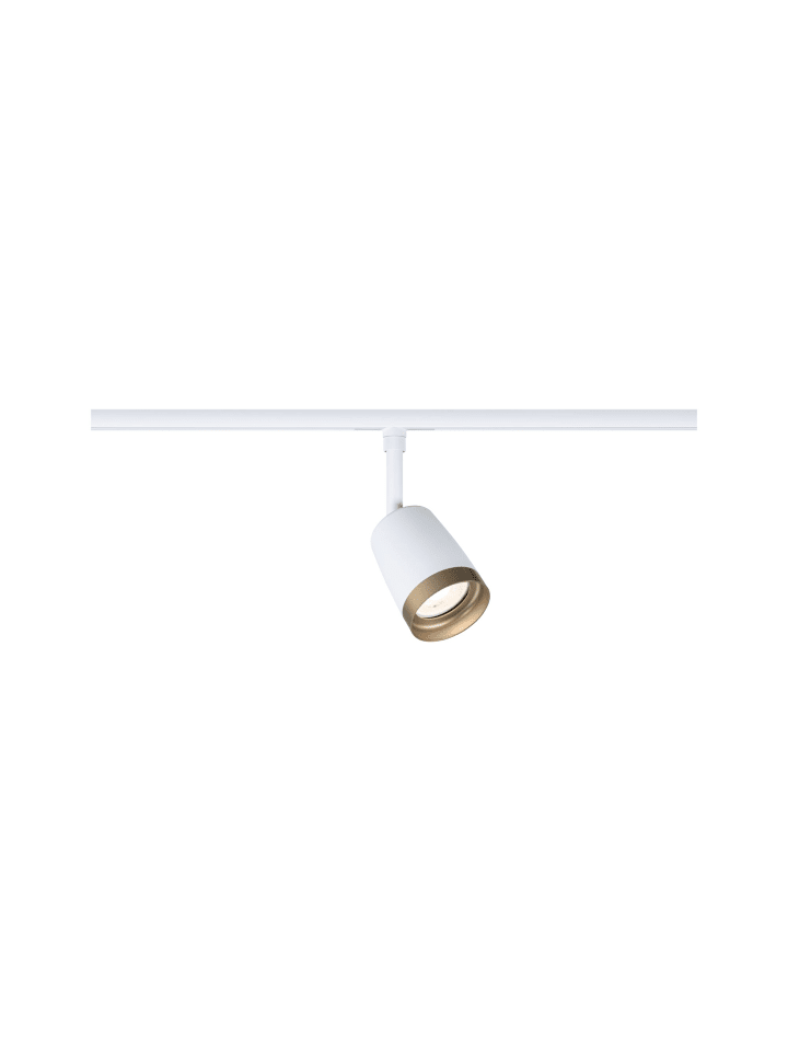 URail Schienenspot Cover Einzelspot GU10  max. 10W  230V Signalweiß, Gold matt