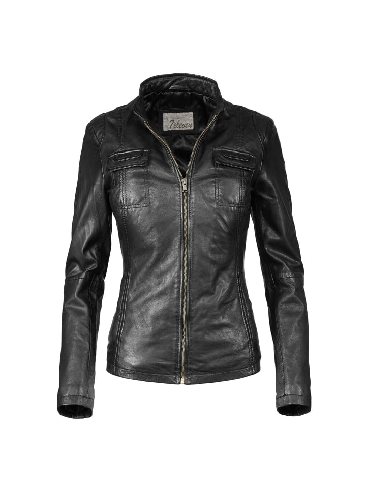 Lederjacke SEFLAVIA in Schwarz