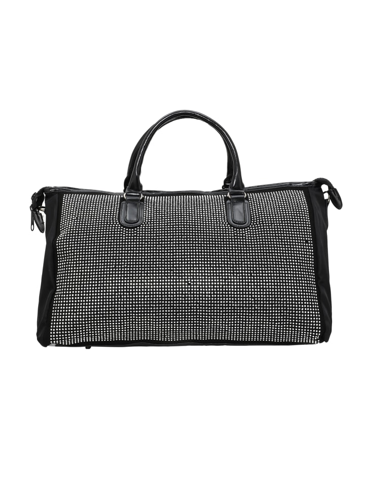 Women Handbag in Silber Schwarz