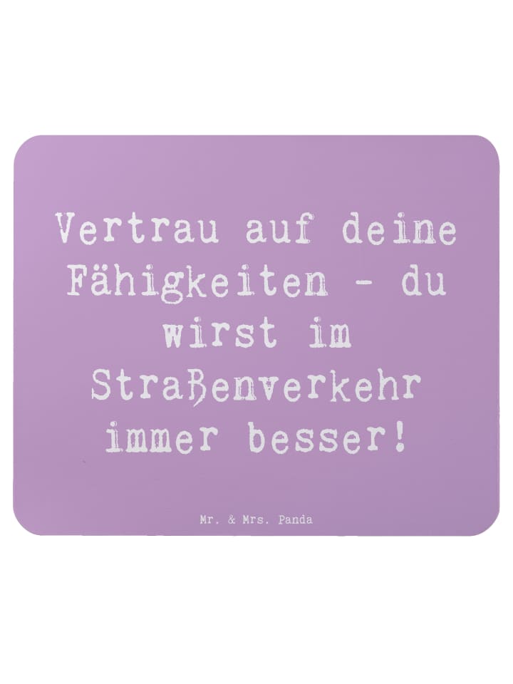 Maus Pad Spruch Erste Erfahrungen im Straßenver... in Lavendeltraum