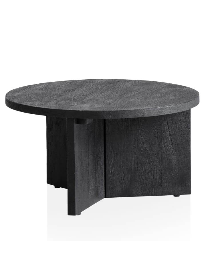 Couchtisch in Schwarz / Mango / 60x60x33