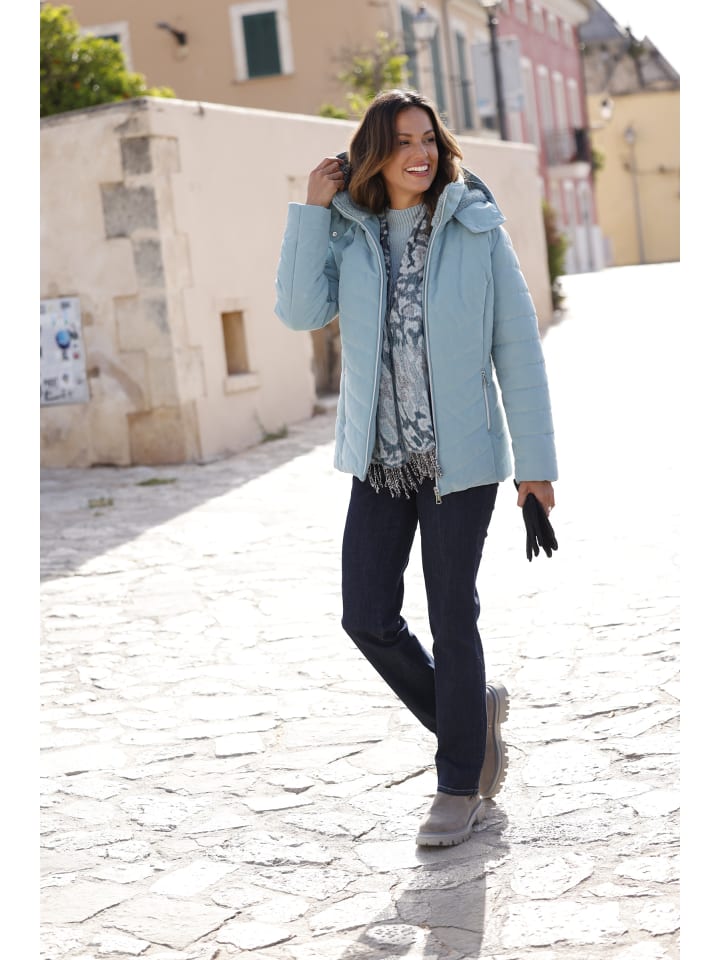 Steppjacke in jade