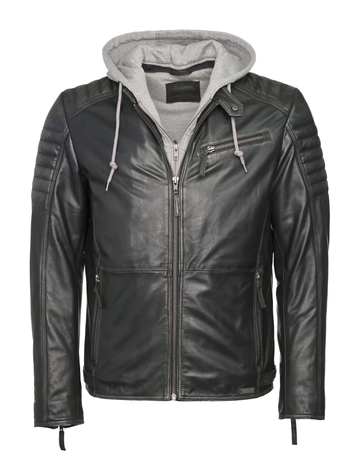 Lederjacke 3102137 in grau