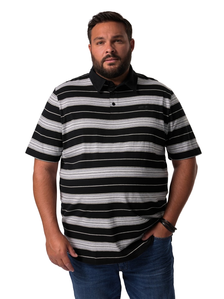 Poloshirt in schwarz