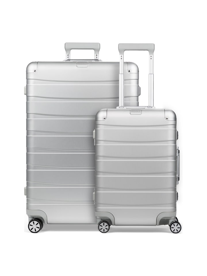 Pro Aluminium 4-Rollen Kofferset S+L silver