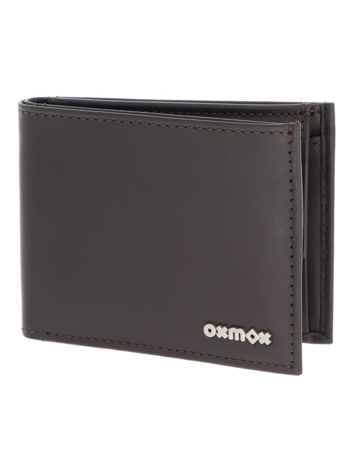Leather Geldbörse RFID Schutz Leder 11 cm braun-pure 2.0metal square