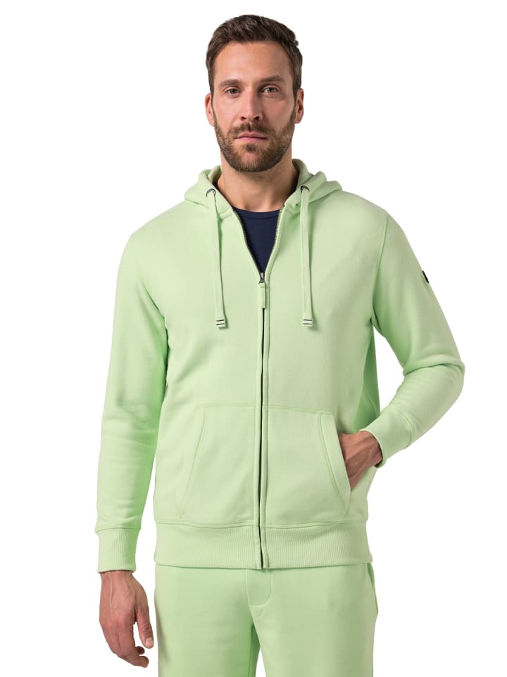 Sweatjacke in helles grün