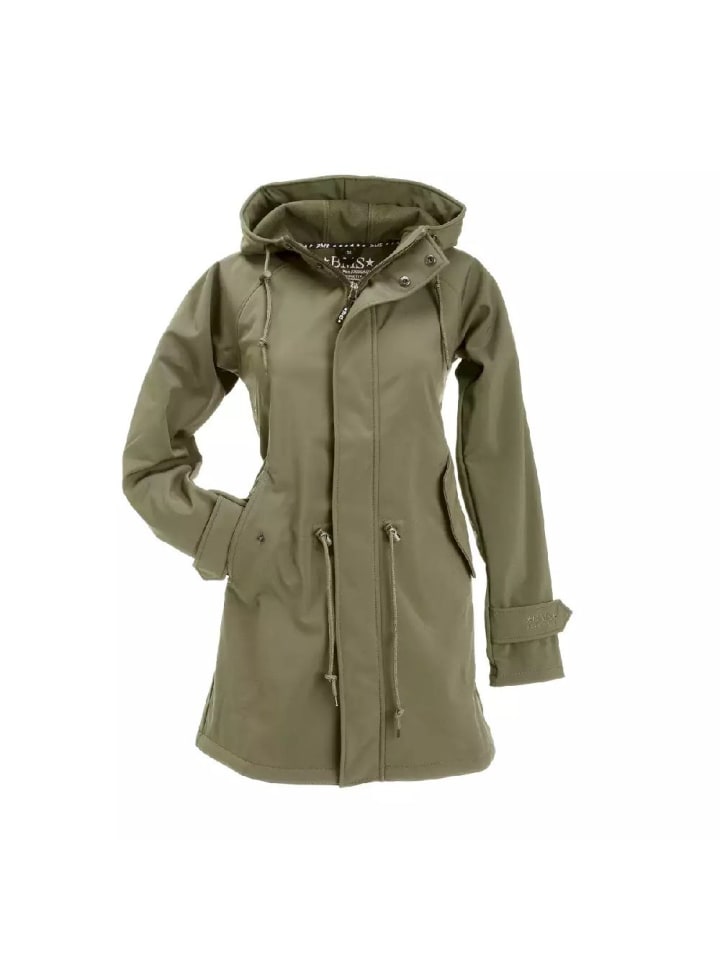 Softshelljacke in Khaki