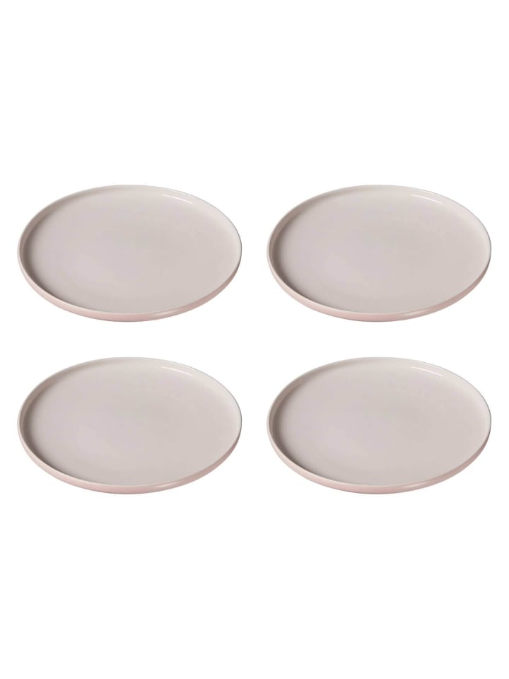 4er Set Speiseteller Jasper in ø 26.0 cm in Rosa