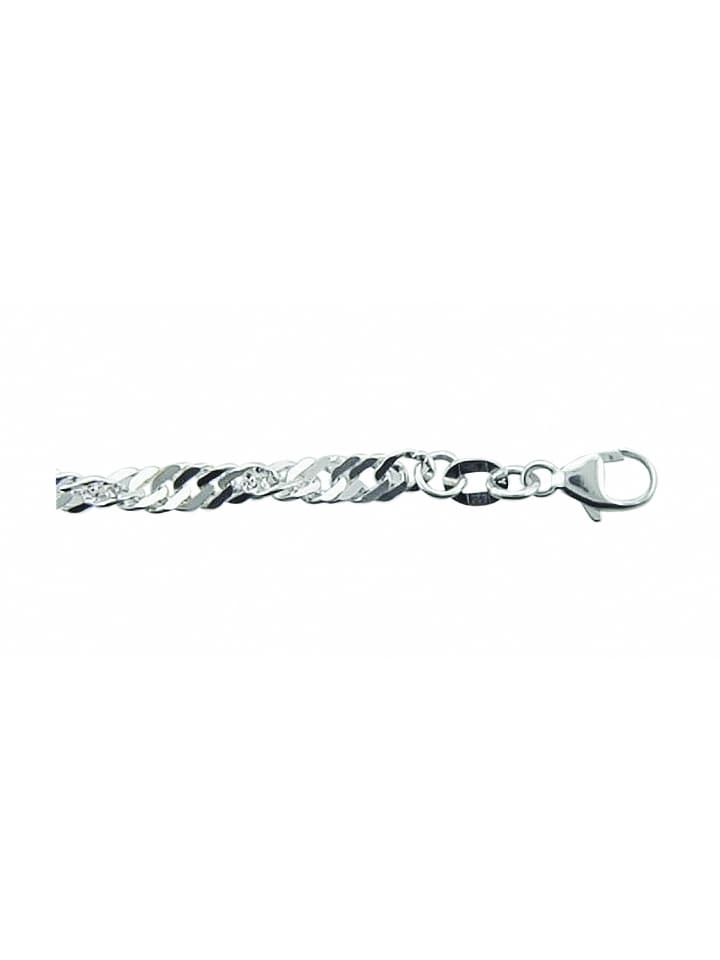Damen 925 Silber Singapur Halskette 45 cm Ø 3,5 mm in silber