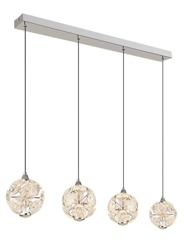 Hängeleuchte "VIRINA" in silver