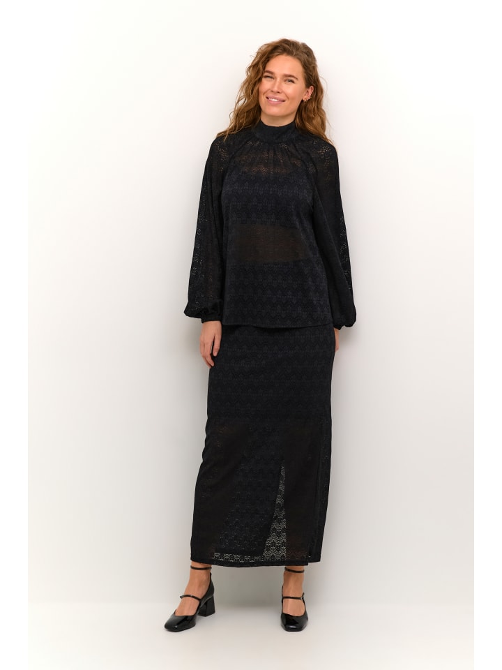 Langarm-Bluse KAsmilla Regular fit in Black Deep