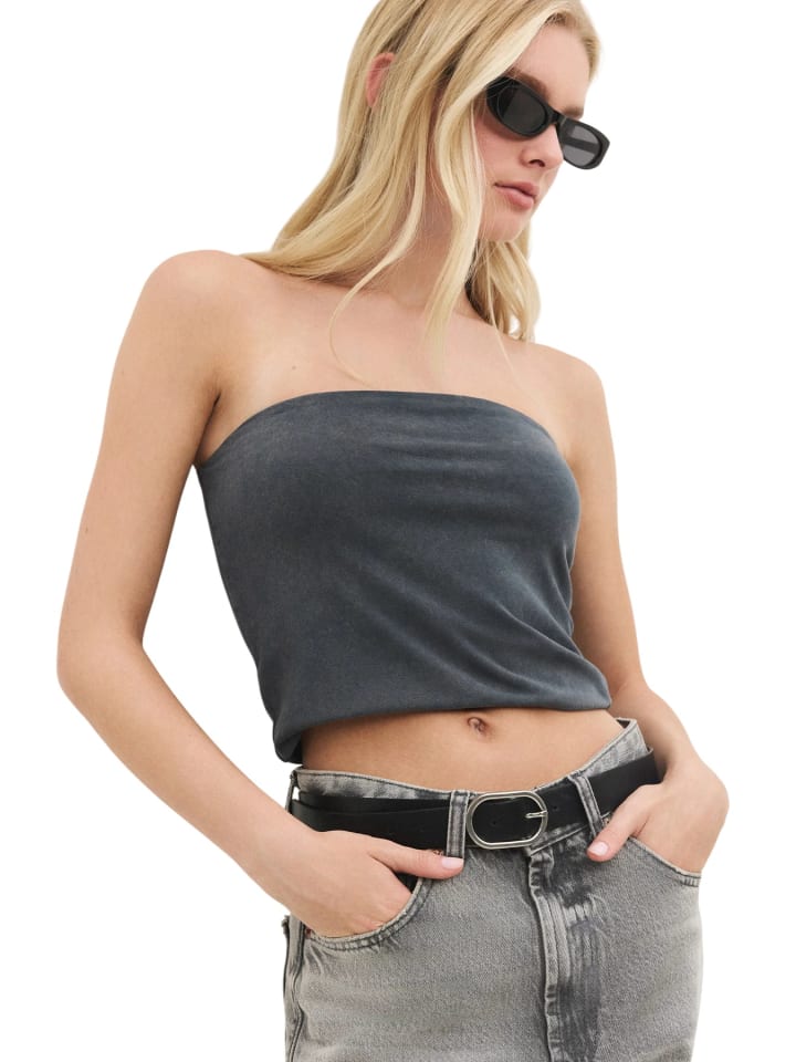 Blouse in Anthrazit