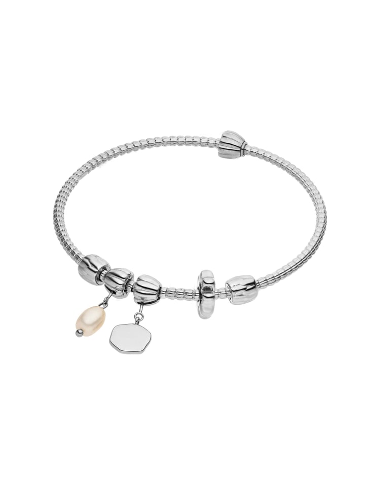 Armreif-Set LEI Pearl S-M Silber