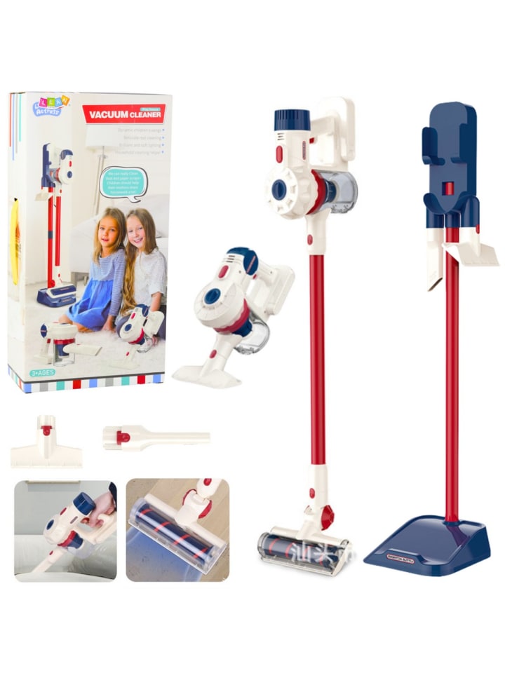 Standstaubsauger Kinder-Reinigungsset Lichter Sounds Station Weiß