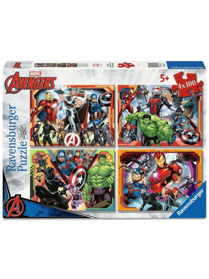 Ravensburger Puzzle 100 Teile Die mächtigen Avengers in bunt