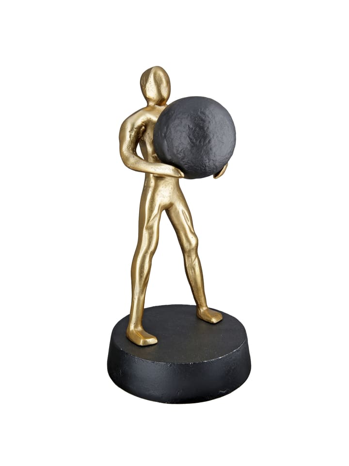 Skulptur Strong goldfarben - (H) 32 cm