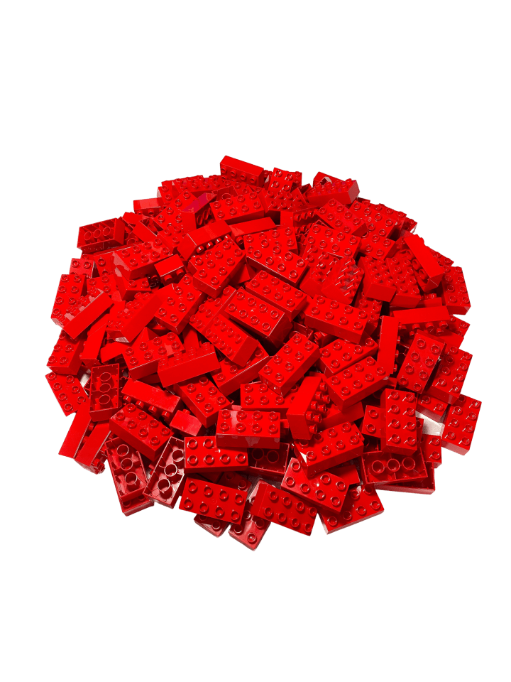 DUPLO® 2x4 Bausteine Rot 3011 40x Teile - ab 18 Monaten in gray