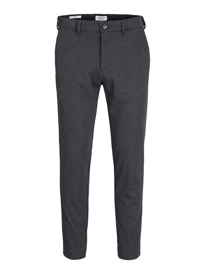 Chino Hose in Dark Grey Melange