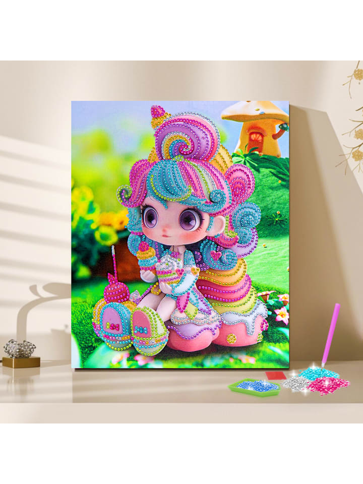 5D Diamond Painting-Prinzessin - "Lila des Feenwaldes"