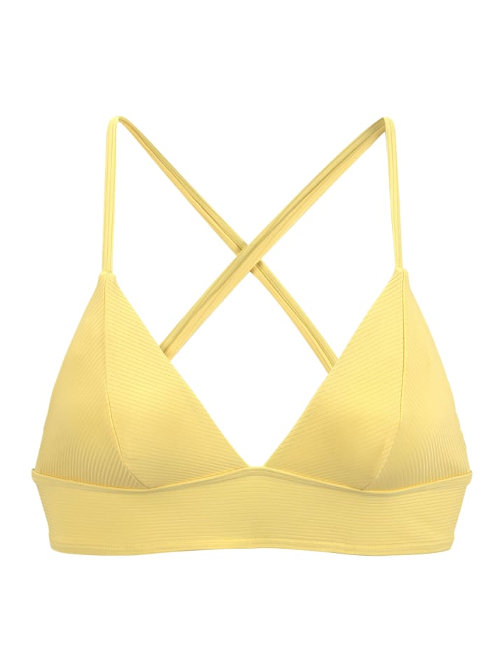 Triangel-Bikini-Top in gelb