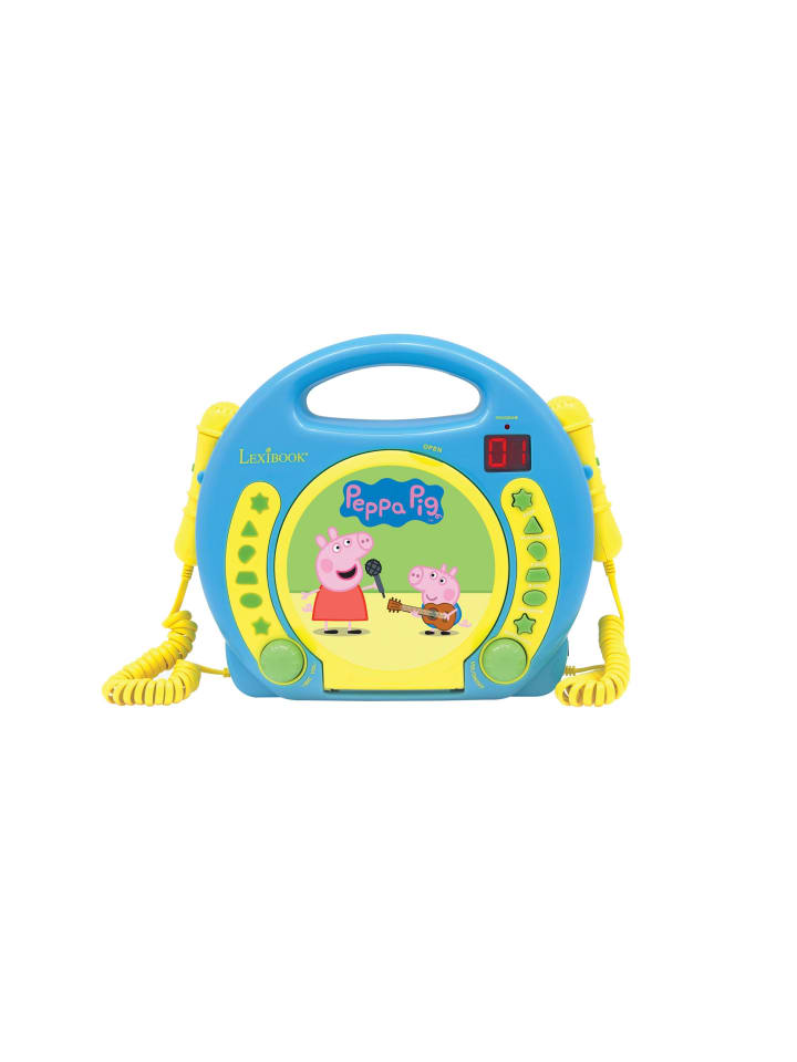 Peppa Pig Tragbarer CD-Player mit 2 Mikrofonen