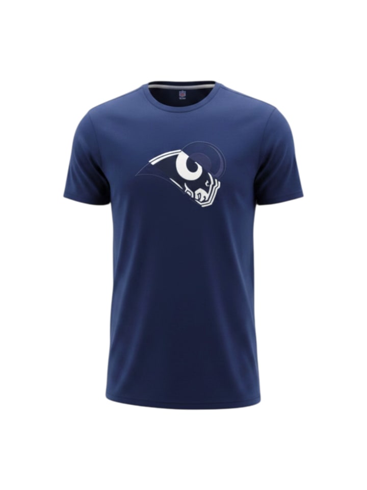 Shirt Los Angeles Rams Logo in Blau
