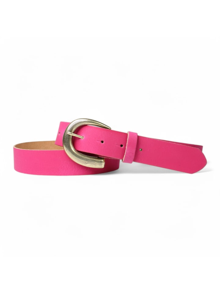 Ledergürtel in Pink