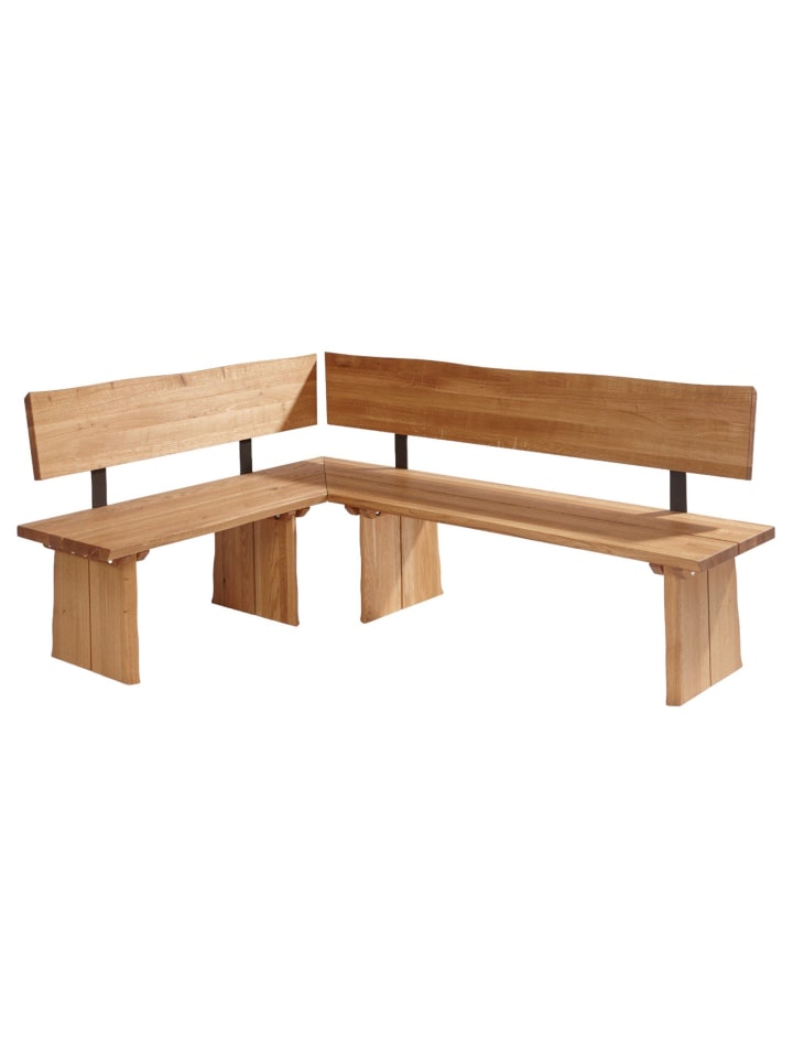 ECKBANK Dayana 151 x 201 x 87 Massivholz Wildeiche geölt