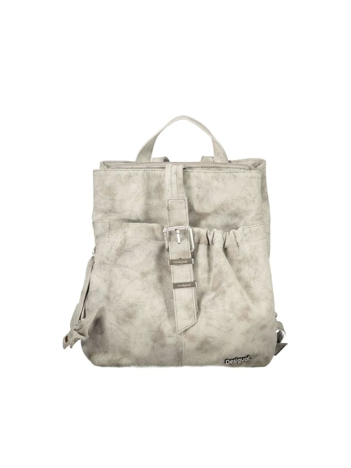 Grau Damen Rucksack aus Polyurethan