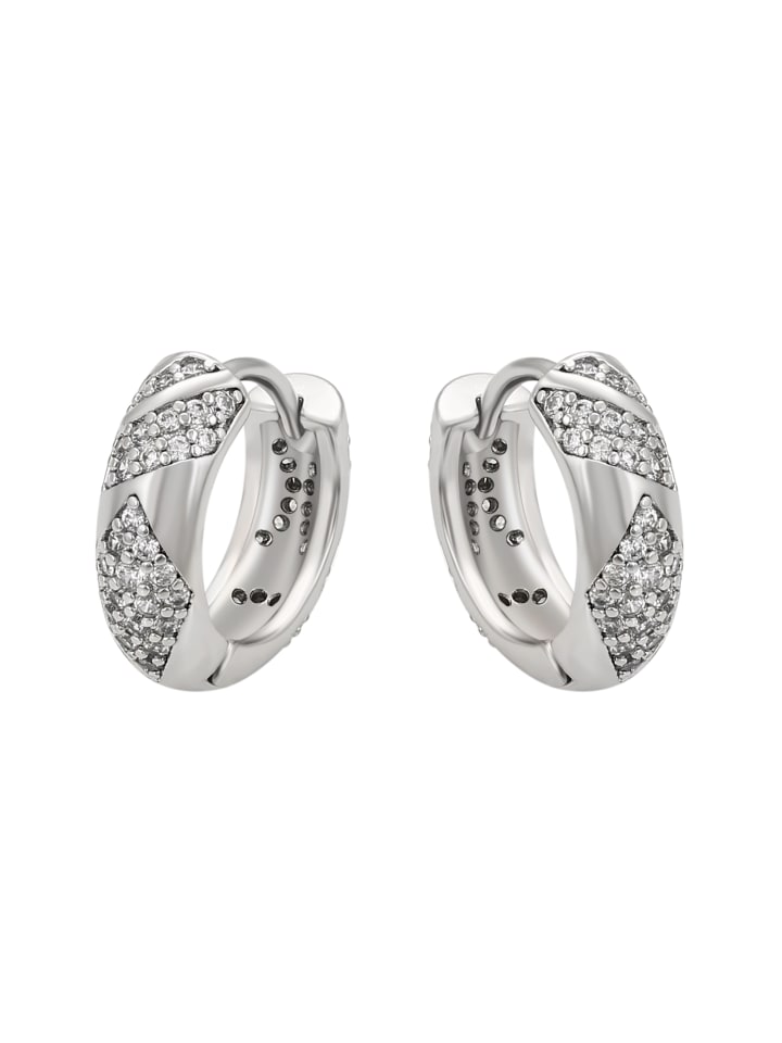 Women Huggie Earrings in Silver