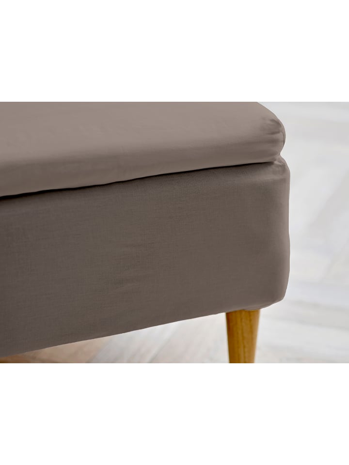 Topper Spannbettlaken Calm in Taupe