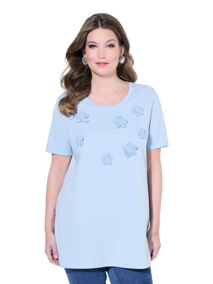 Shirt in quellenblau