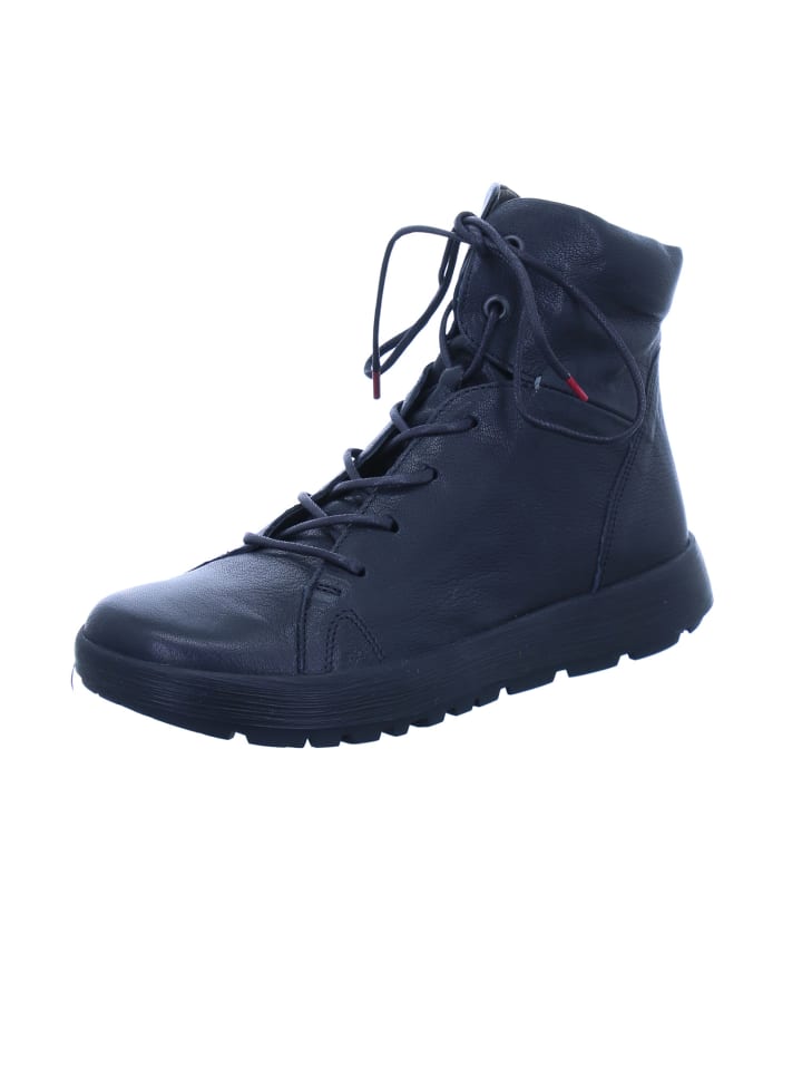 Schnür-Stiefeletten für Damen in schwarz