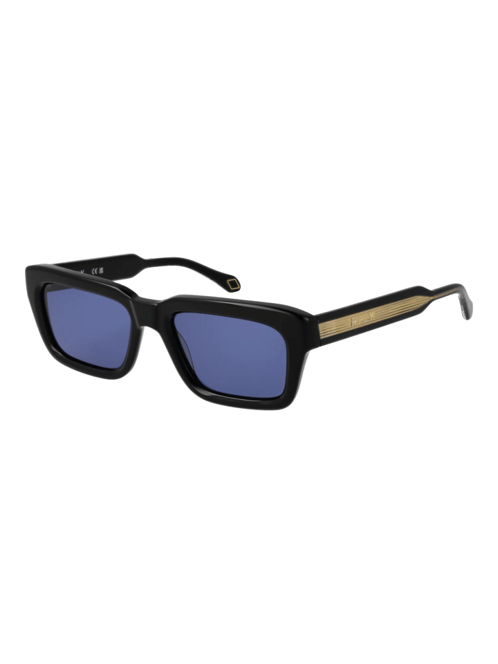 Männer Sonnenbrille Rechtwinklig Schwarz