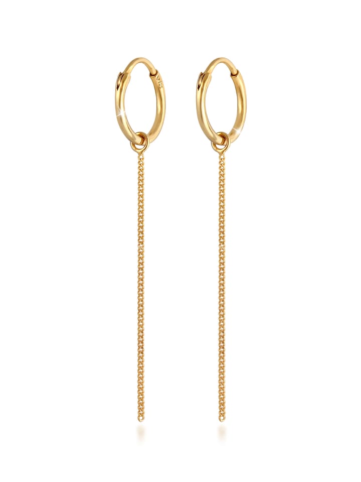 Ohrringe 925 Sterling Silber in Gold