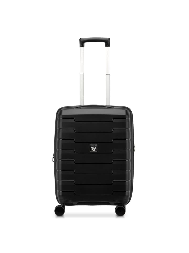 Skyline 2.0 4 Rollen Kabinentrolley 55 cm mit Dehnfalte nero