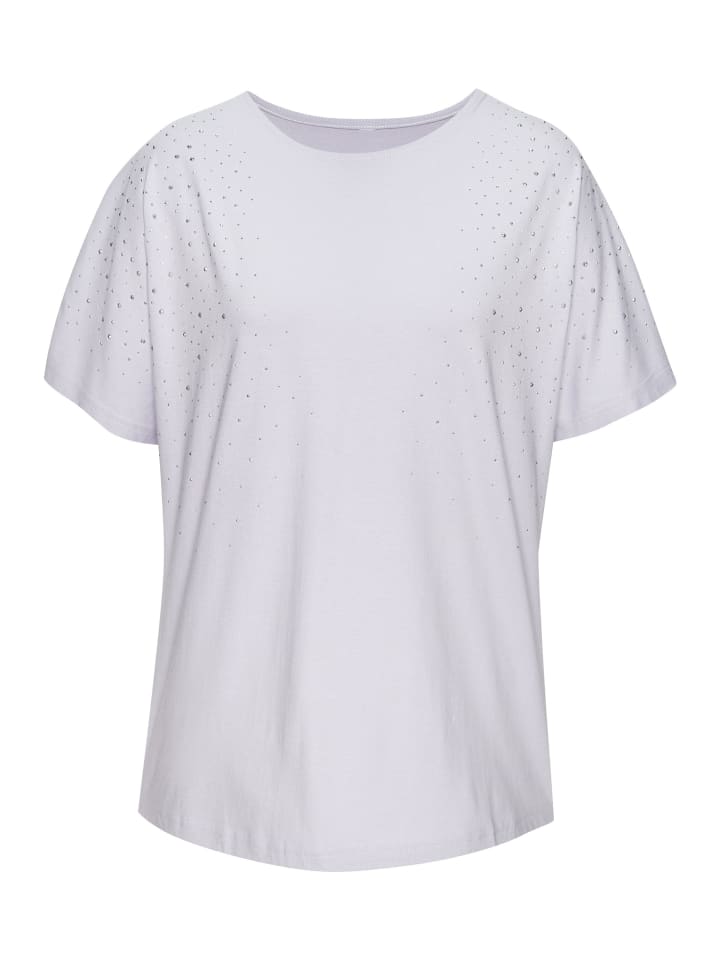 Kurzarmshirt in lavendel