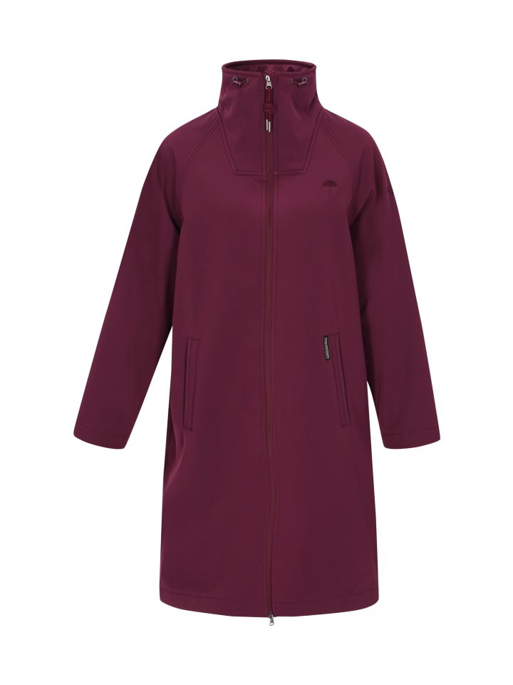 Women Softshell Jacket in burgundy