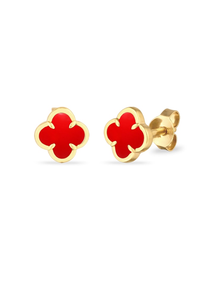 Ohrringe 925 Sterling Silber in Rot