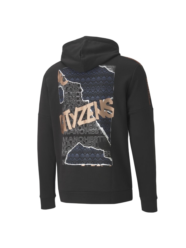 Hoodie Manchester City in schwarz