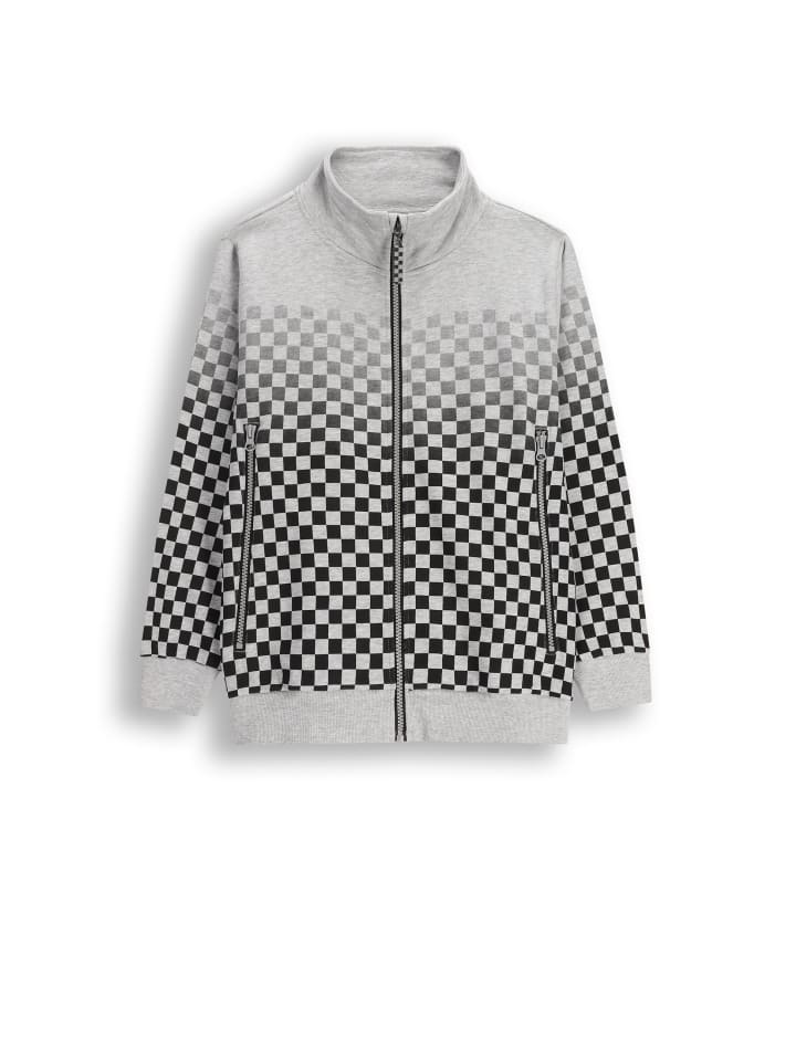 Reißverschlussjacke in grau
