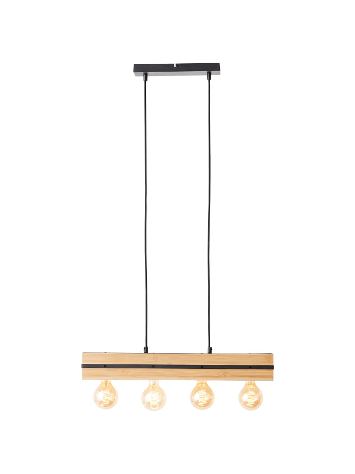 Pendelleuchte 60cm Benny 120x60x0 cm in schwarz matt/natur