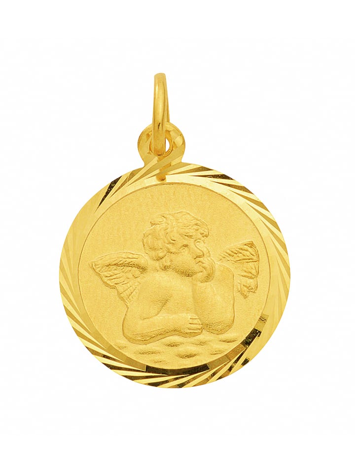 Damen 333 Gold Anhänger Amor Ø 14 mm in gold