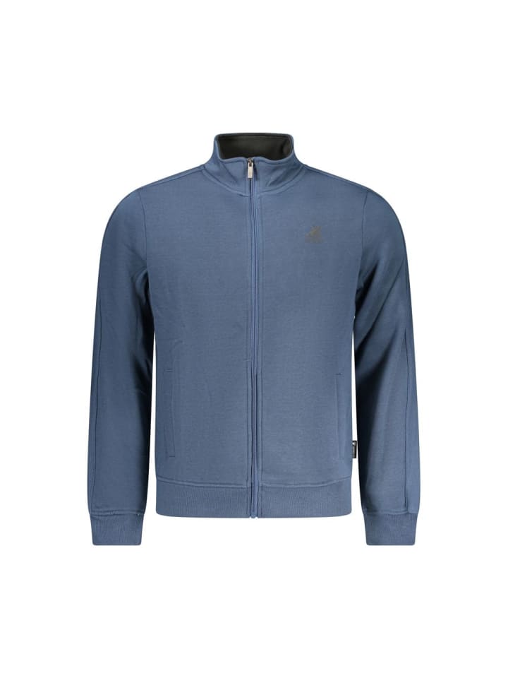 Blau Baumwolle Herren Sweatshirt
